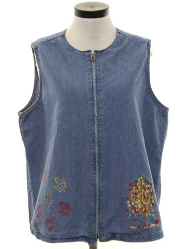 1980's C. C. Hughes Womens Denim Hippie Vest