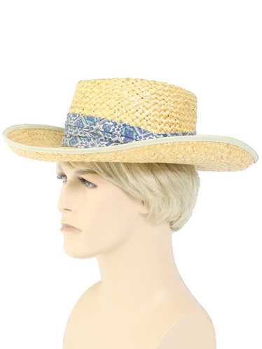 1980's Made in USA Mens Straw Hat - image 1