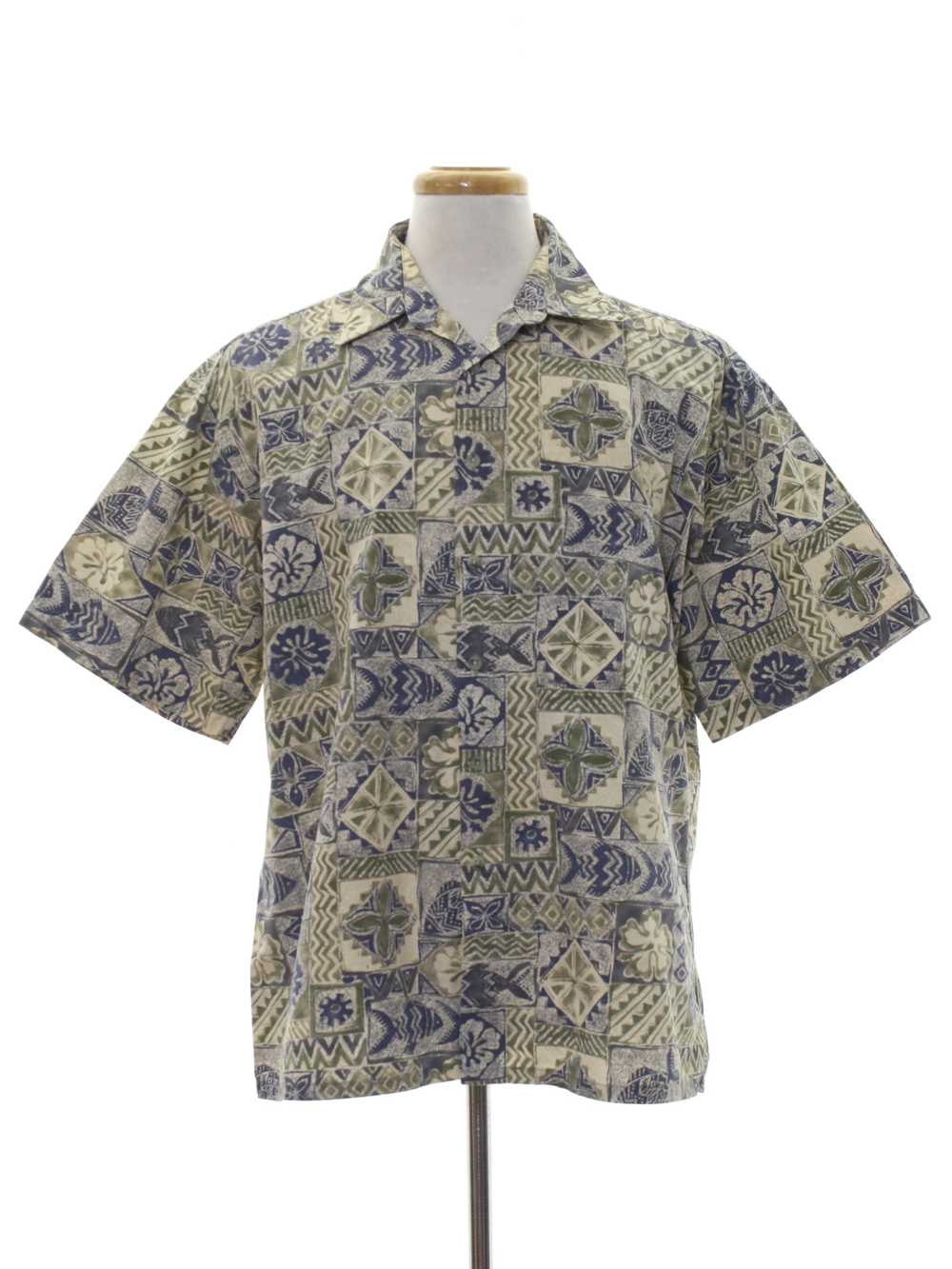 1980's Pierre Cardin Mens Hawaiian Shirt - image 1