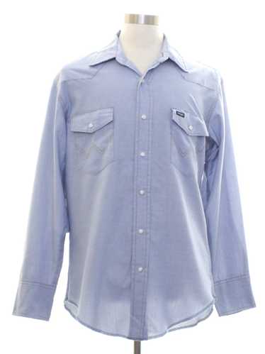 1990's Wrangler Mens Chambray Western Shirt