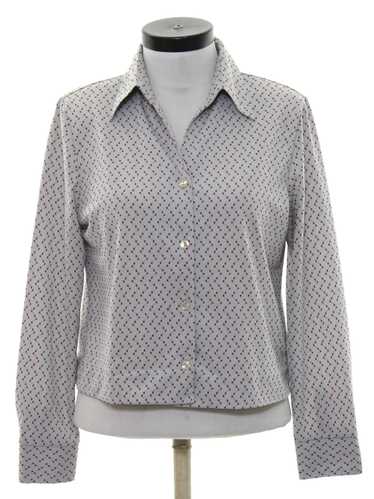 1970's Claudio Valentino Womens Secretary Shirt - image 1