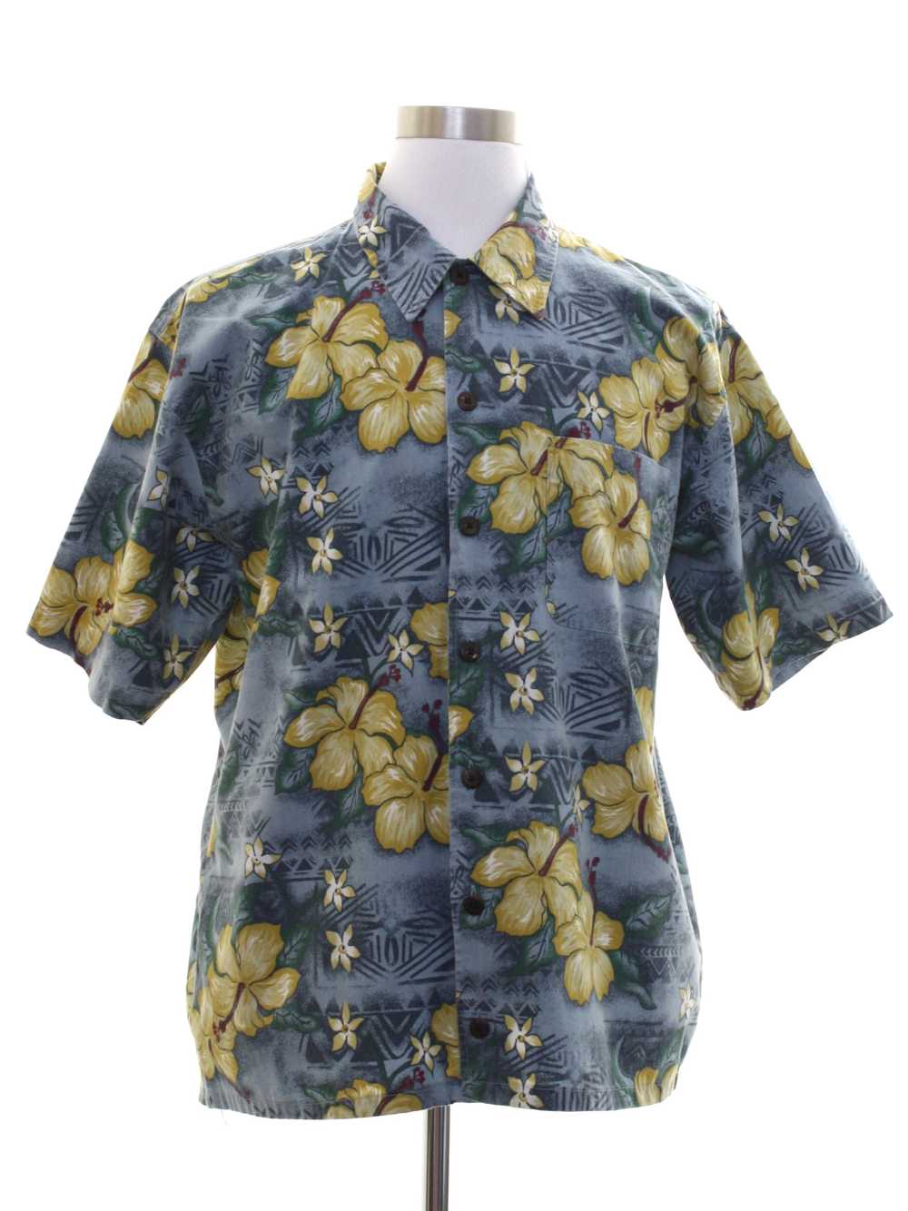 1990's Cherokee Mens Hawaiian Shirt - image 1