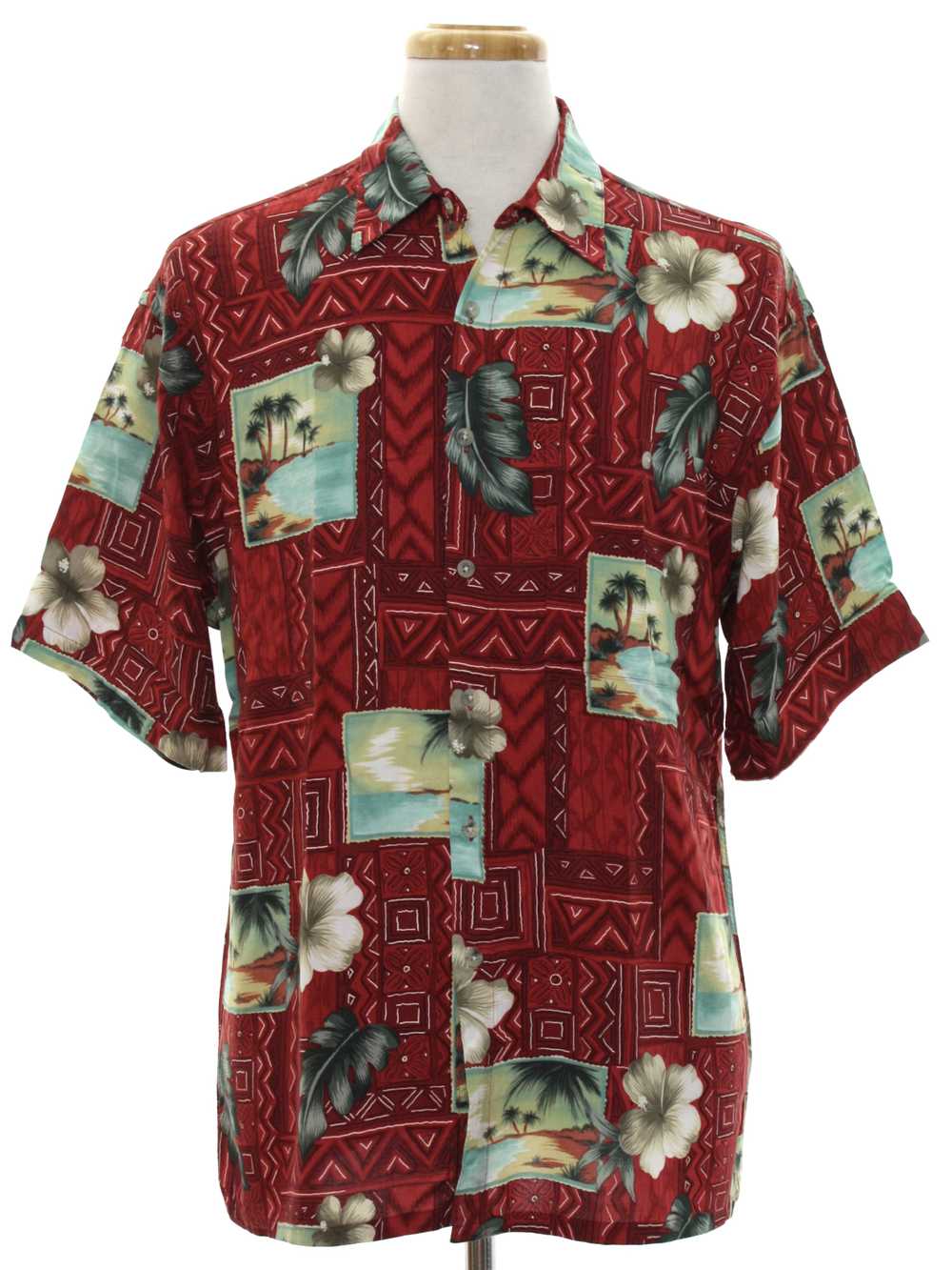 1990's Campia Mens Hawaiian Inspired Shirt - image 1