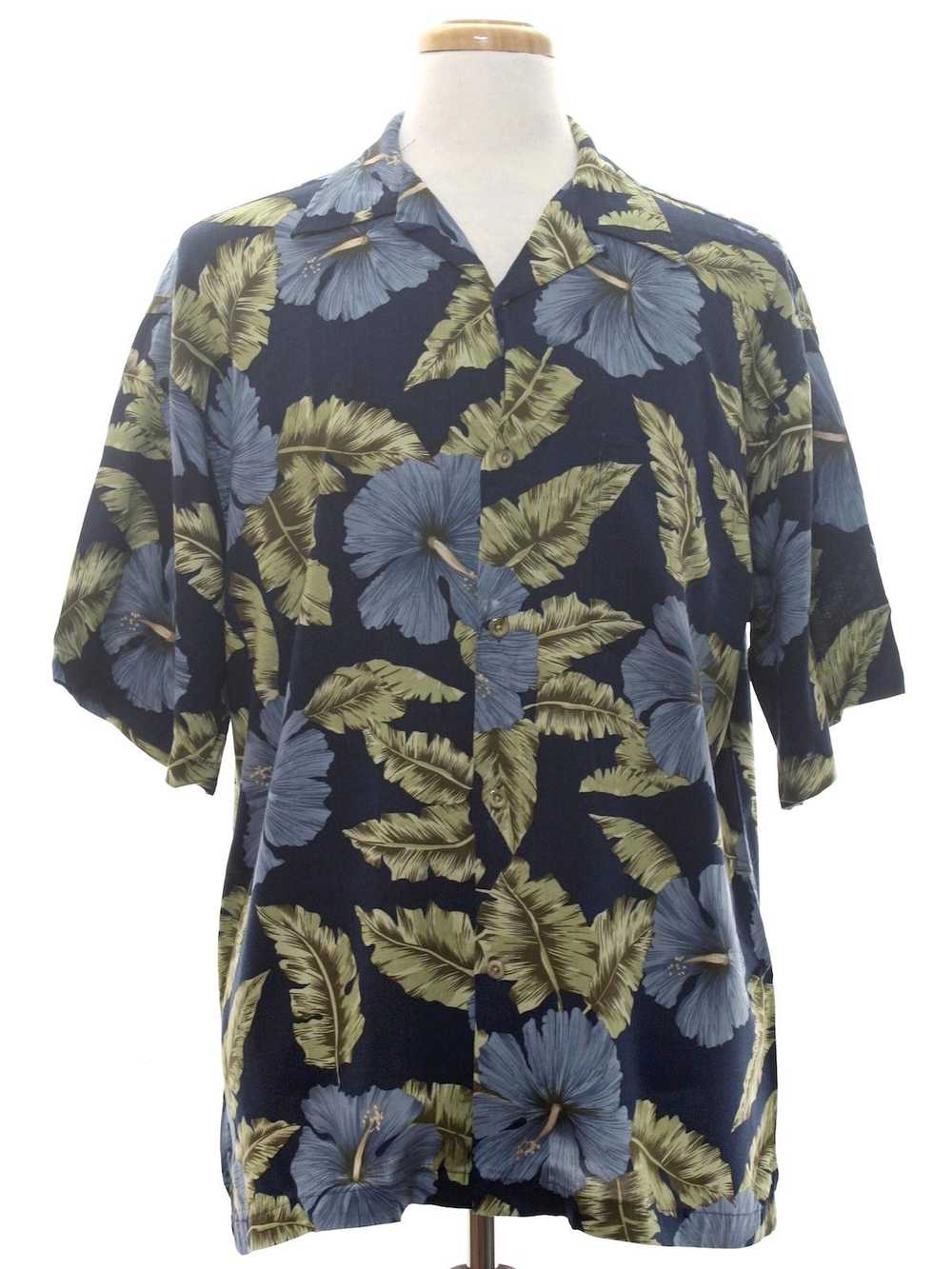 1980's Bamboo Cay Mens Hawaiian Shirt - Gem