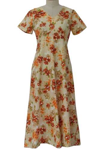 1970's Print Dress - image 1