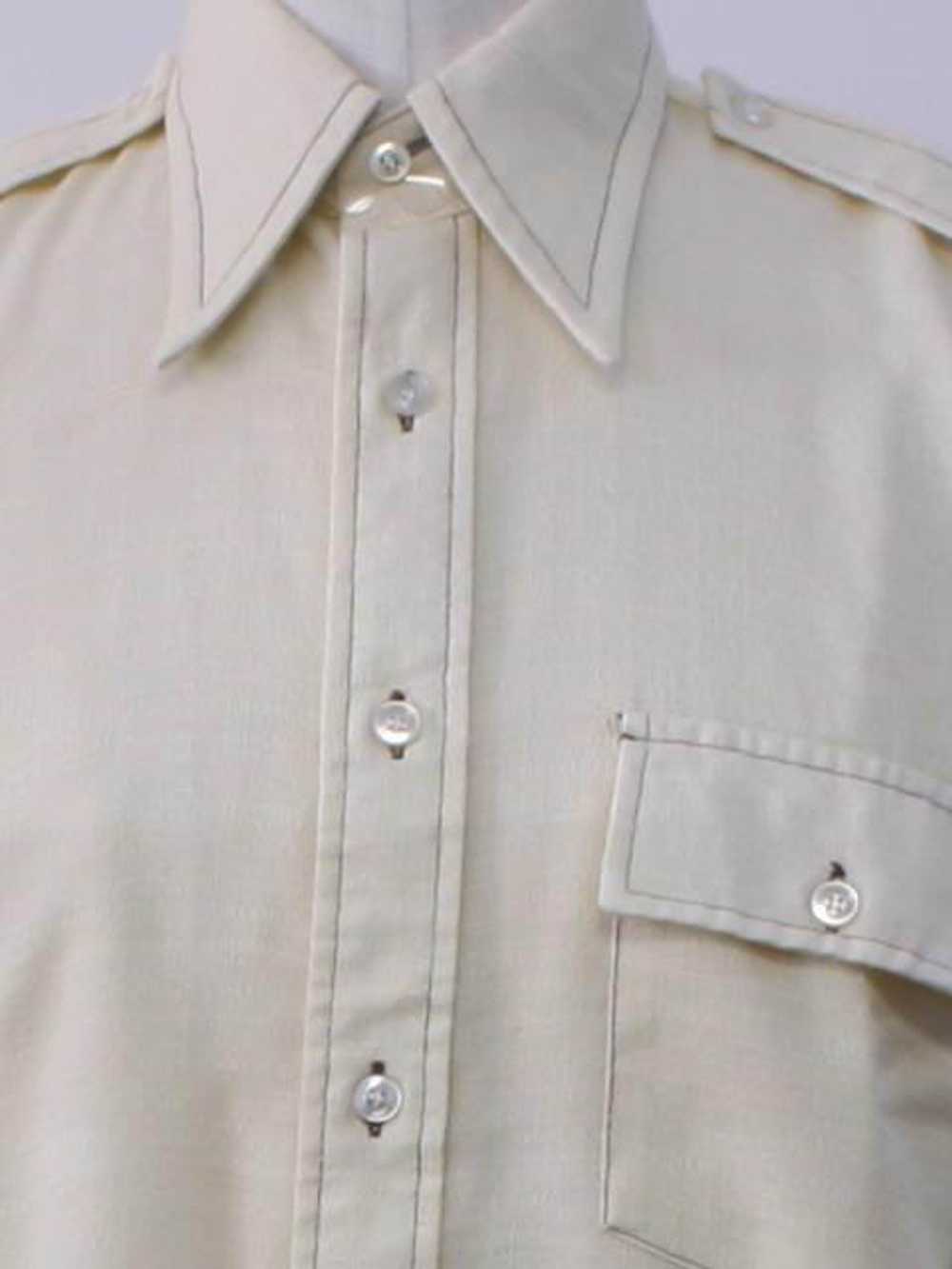 1970's Montgomery Ward Mens Solid Shirt - image 2