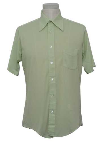 1970's Size Label Mens Solid Shirt - image 1