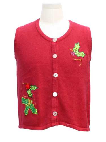 Holiday Faire Womens Ugly Christmas Sweater Vest