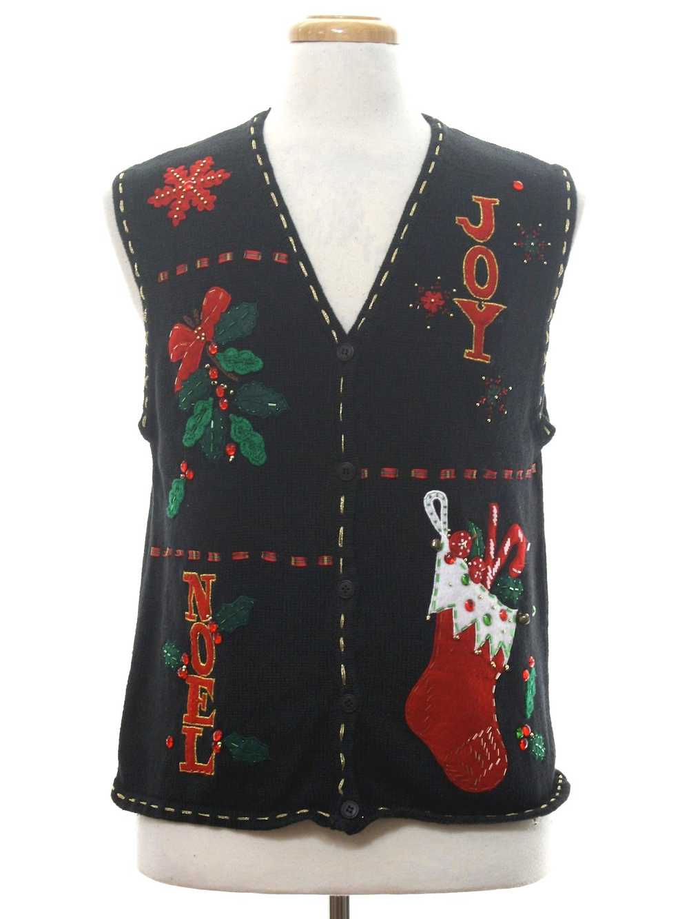 Bobbie Brooks Unisex Ugly Christmas Sweater Vest - image 1