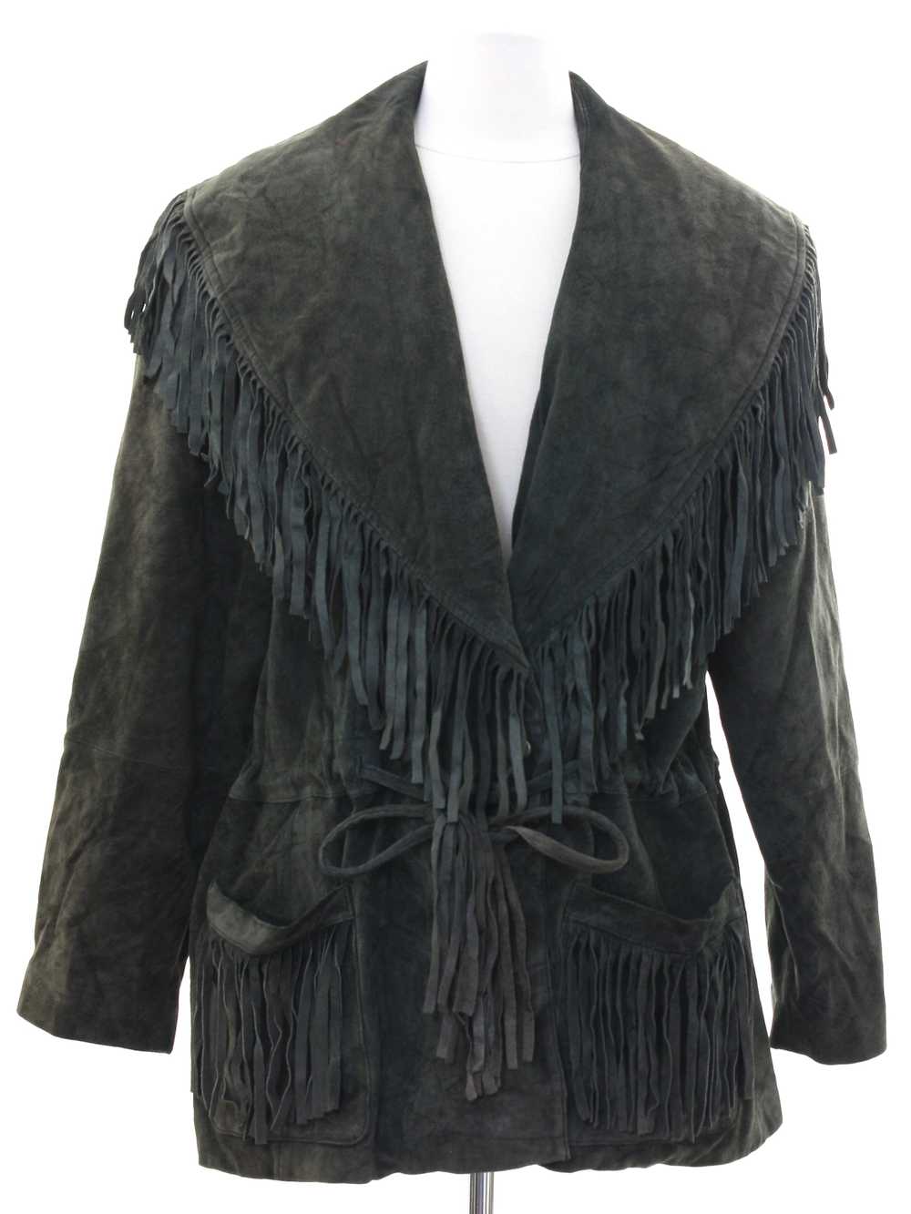 1980's Braefair Leather Womens Fringed Suede Leat… - image 1