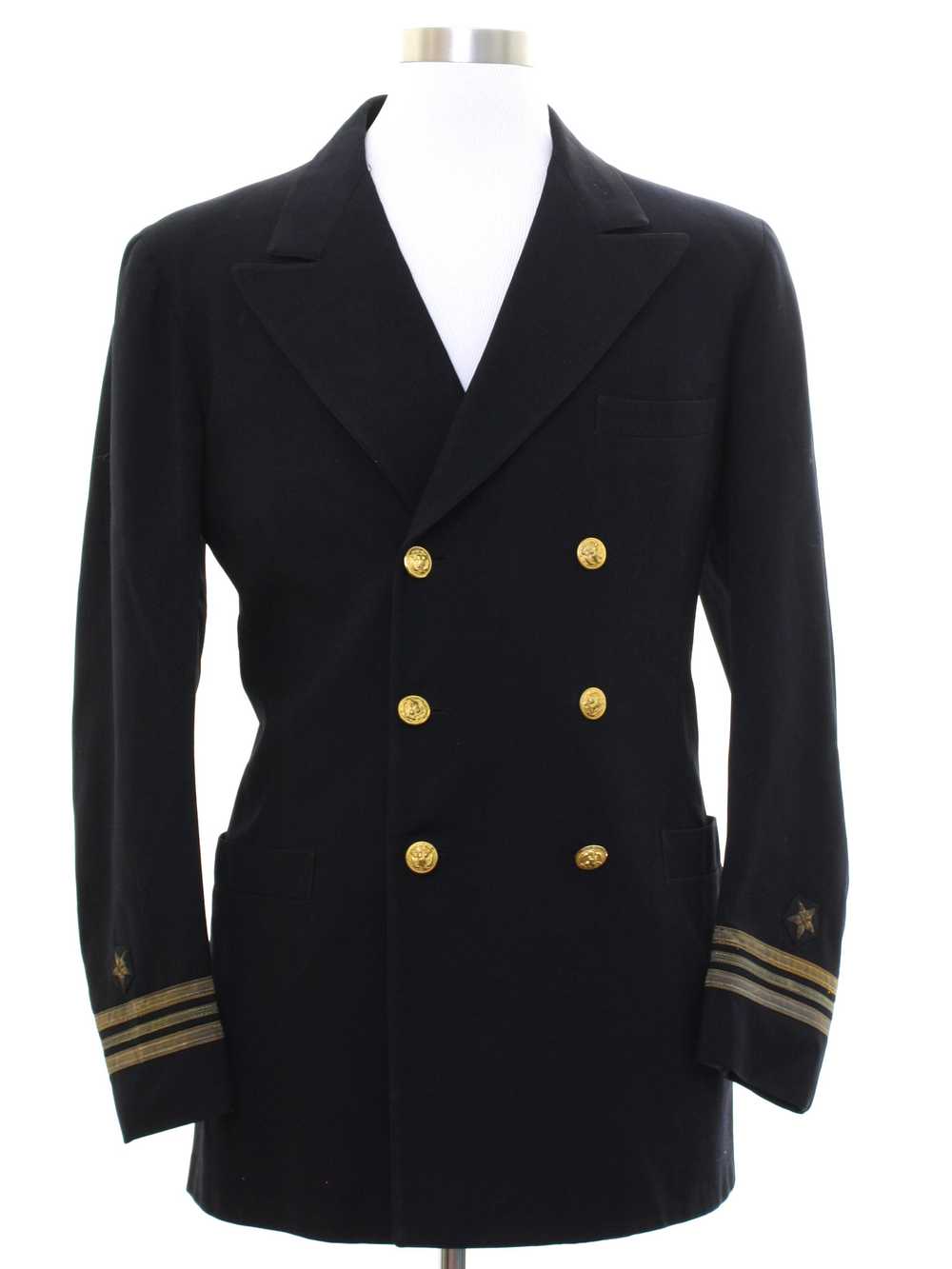 1960's U S Navy Uniform Mens Navy Military Jacket - Gem