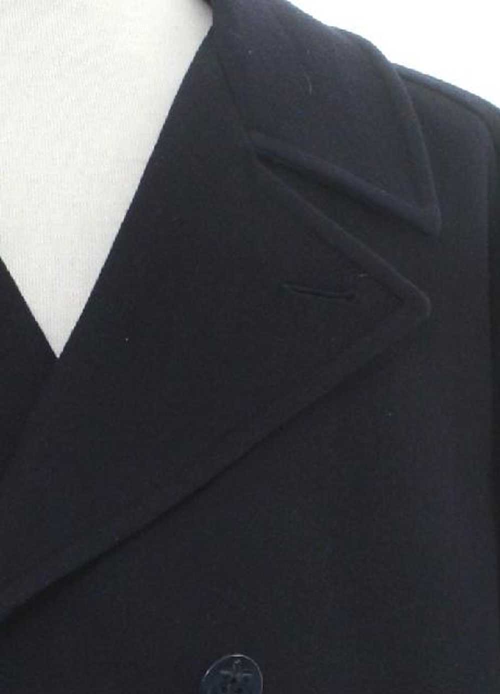 1990's Structure Mens Wool Pea Coat Jacket - image 2