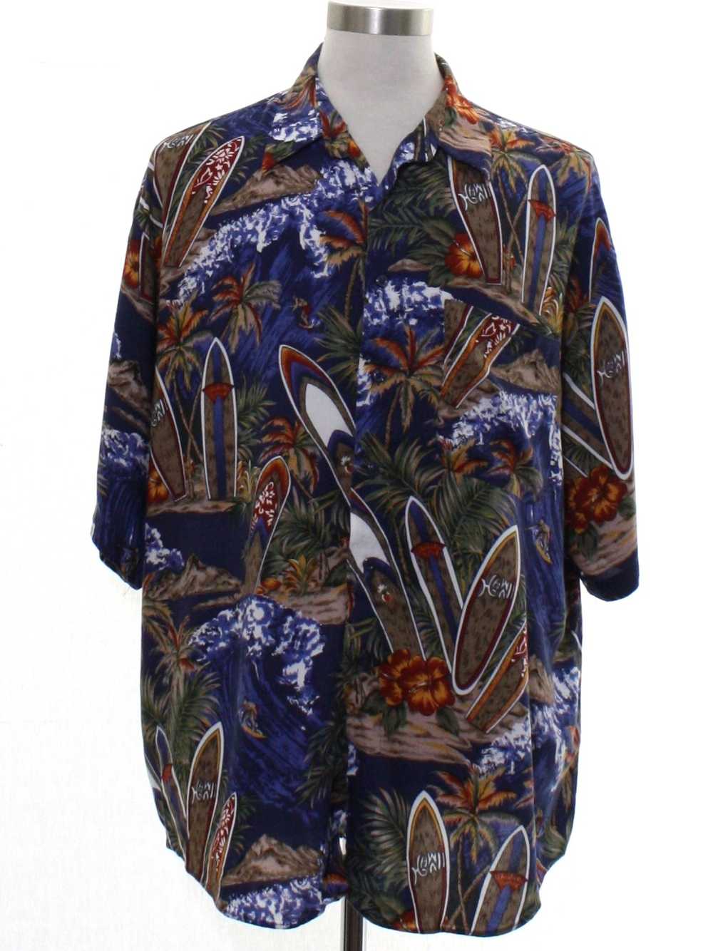 1980's Untied Mens Hawaiian Shirt - image 1