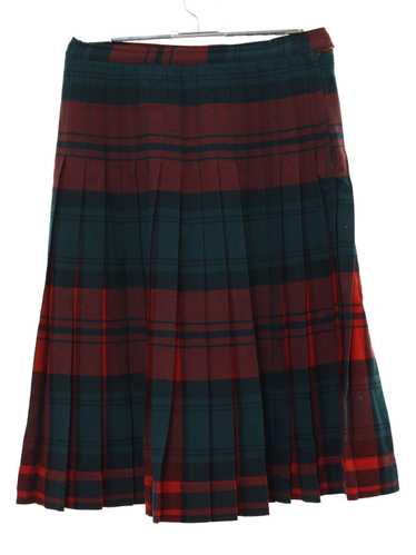 1950's Pendleton Turnabout Mod Pleated Plaid Skirt