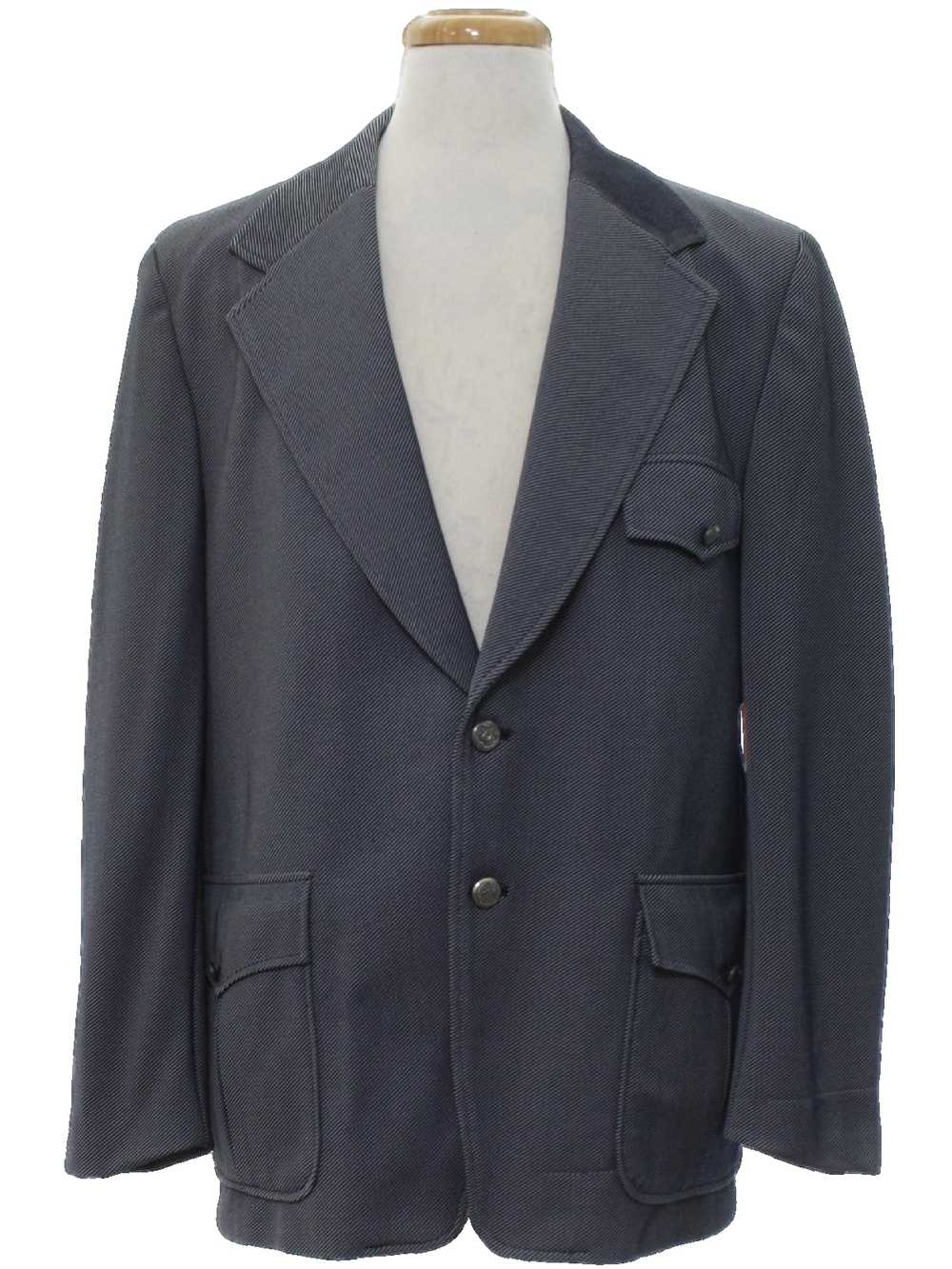 1970's Sir Walter Mens Disco Blazer Sport Coat Jacket - Gem