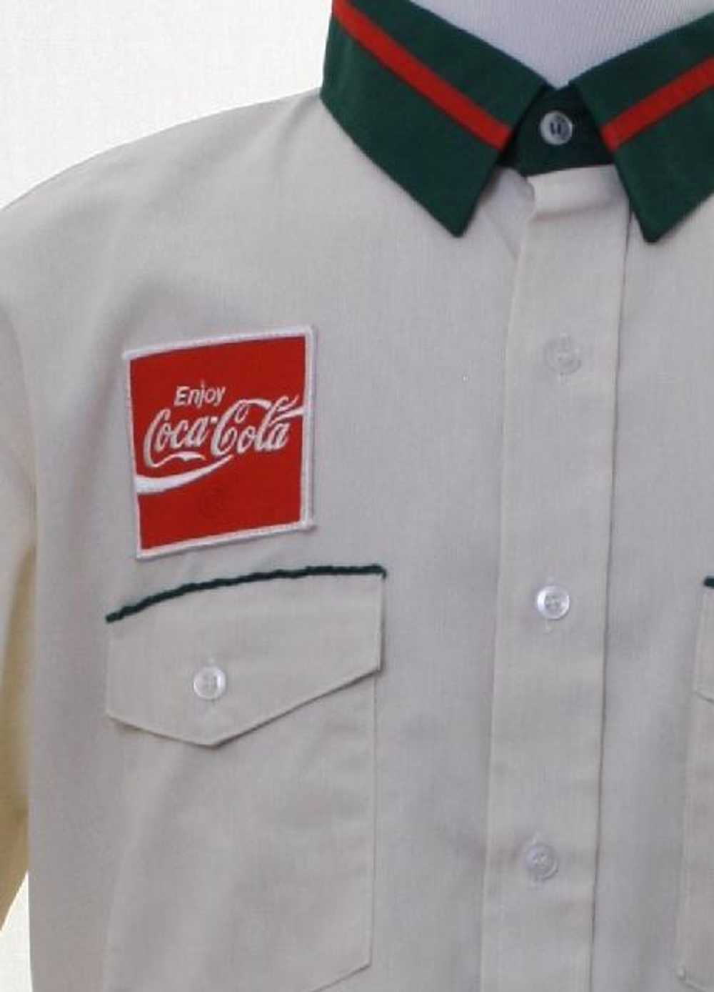 1980's Unitog Mens Coca Cola Delivery Uniform Shi… - image 2