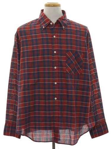 1980's Kingsport Mens Plaid Shirt