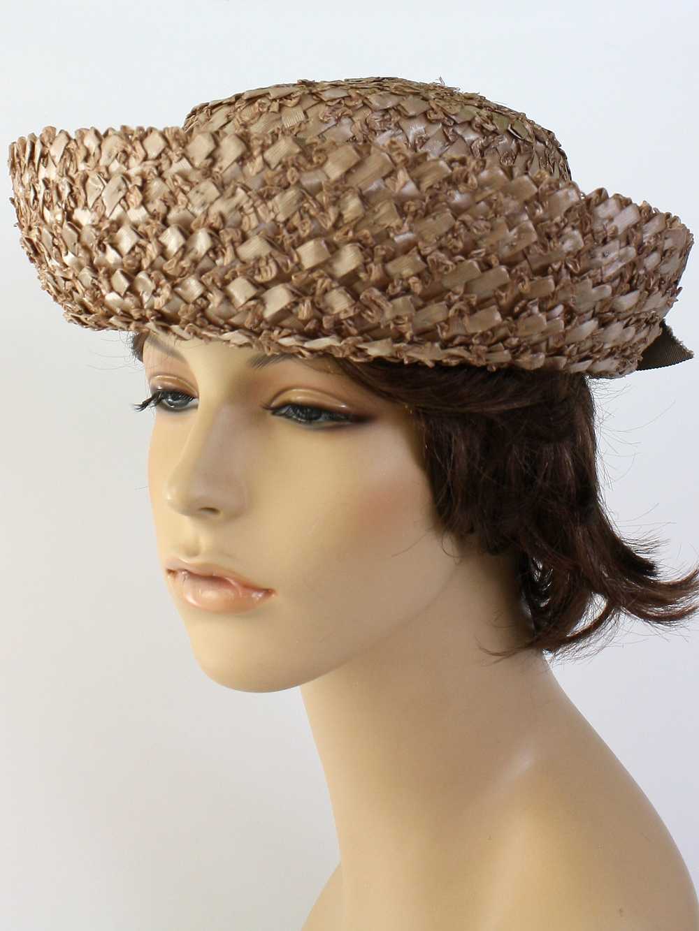 1950's Clover Lane Womens Boater Hat - image 1