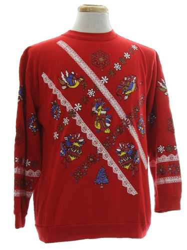 1980's Christmas on Mainstreet Unisex Vintage Ugly