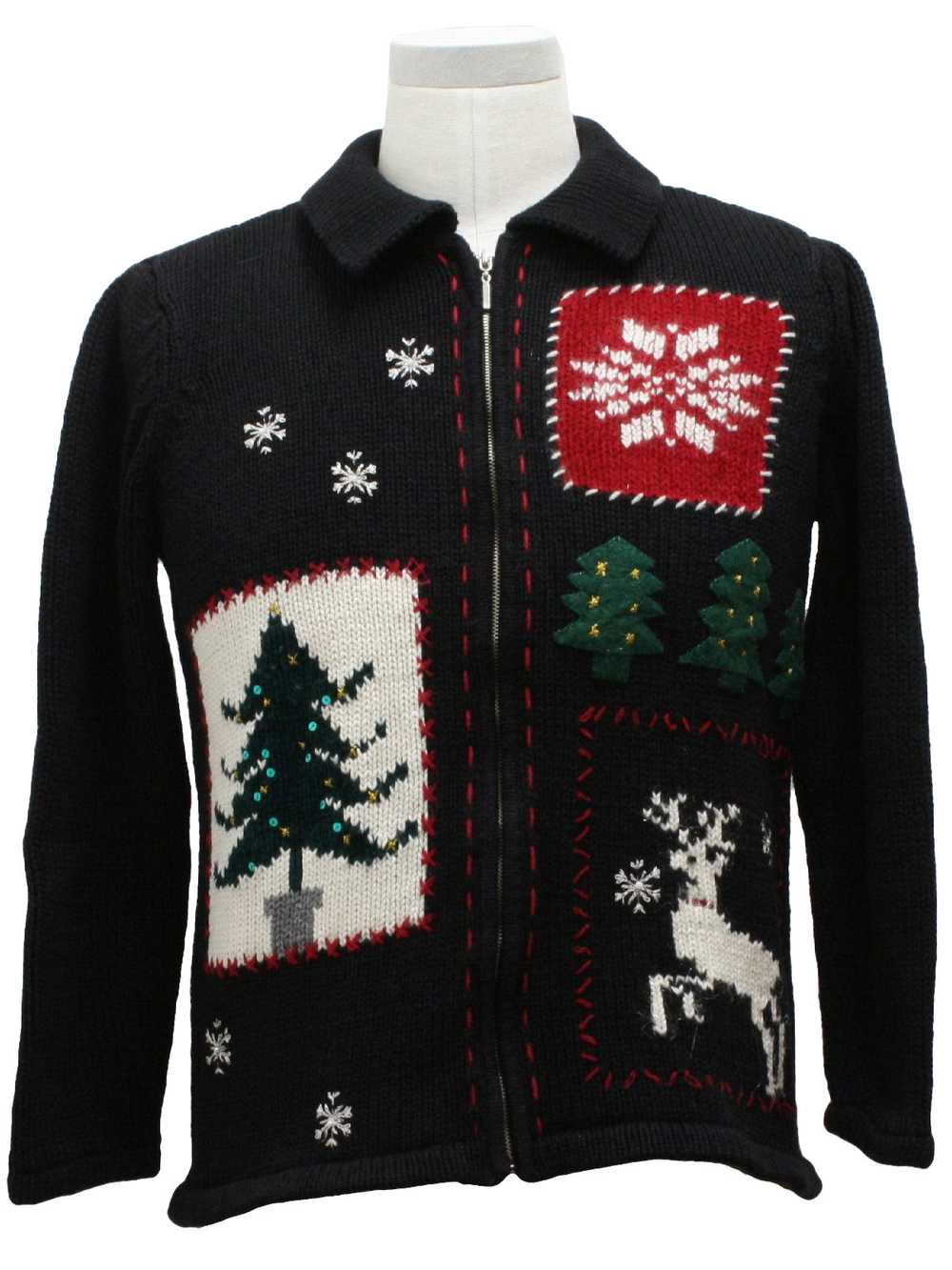 Crazy Horse Womens Ugly Christmas Sweater - image 1