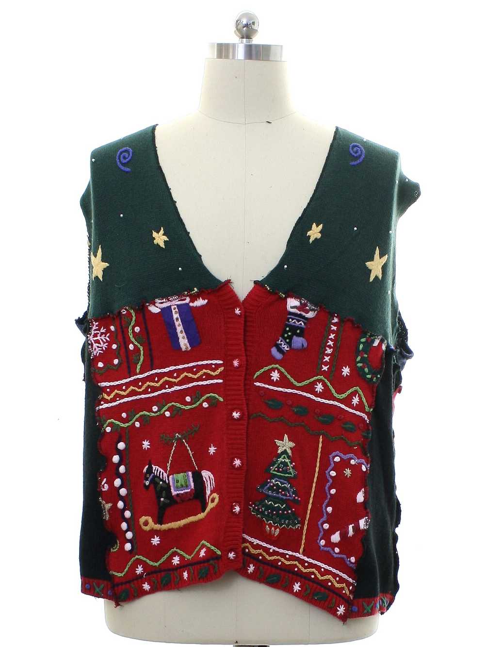 Hand Made Unisex Hand Made Patchwork Ugly Christm… - image 1