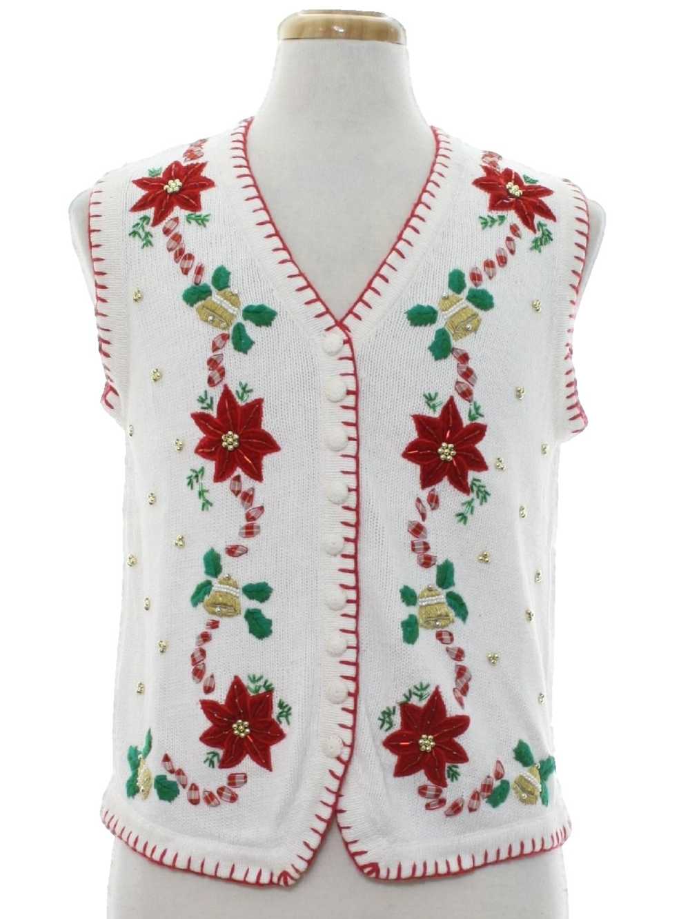 BP Design Womens Ugly Christmas Sweater Vest - image 1
