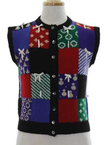Allen Jolly Womens Ugly Christmas Sweater Vest