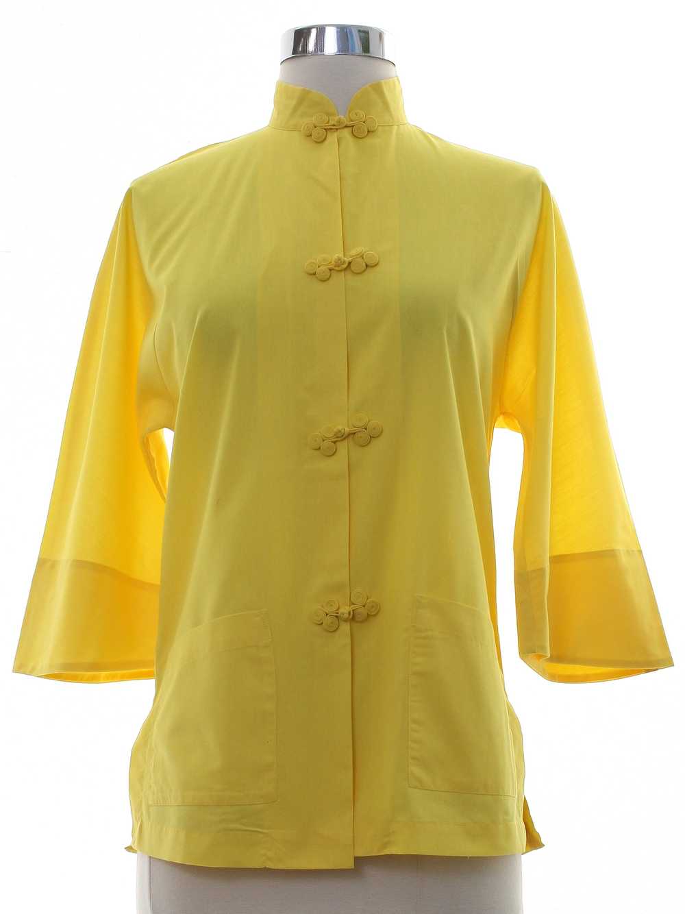 1980's Rose Womens Asian Inspired Shirt - image 1
