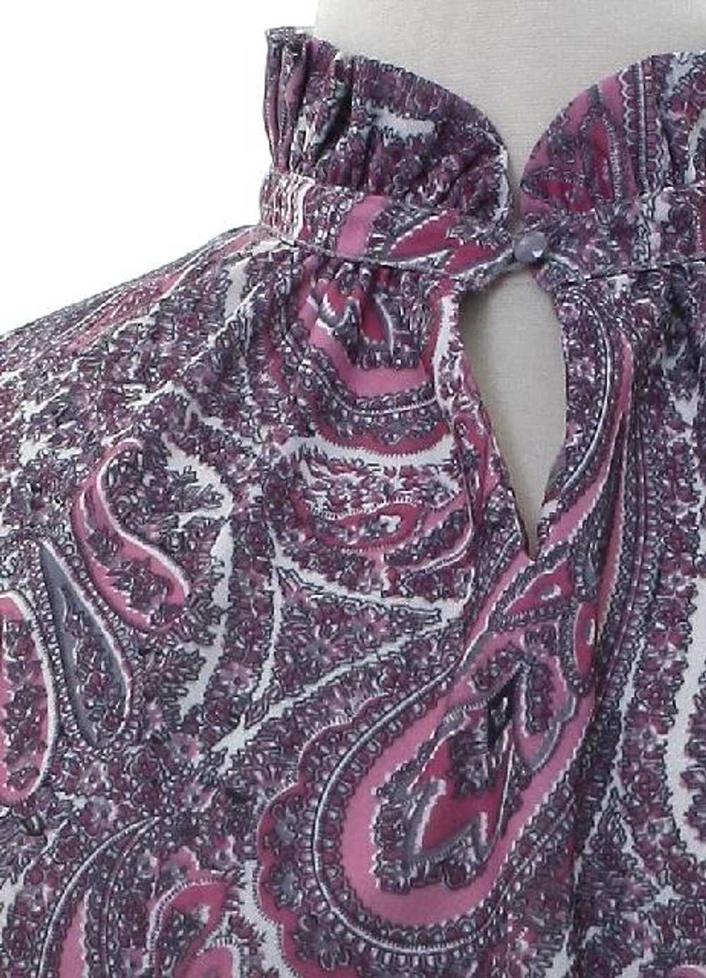 1980's Miss Accent Womens Paisley Secretary Shirt - image 2