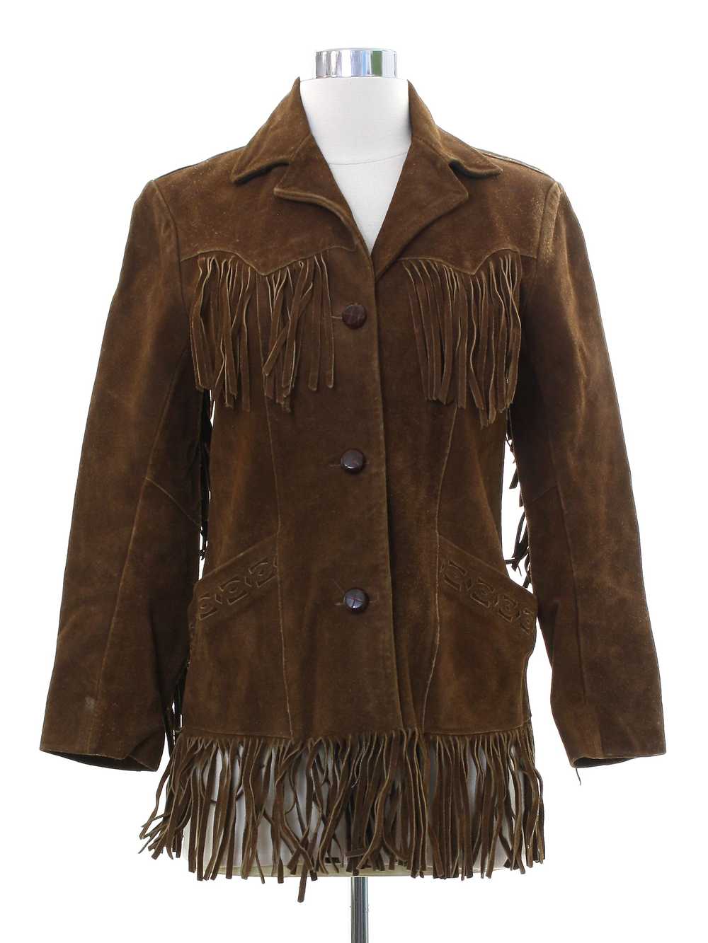 1960's Pioneer Wear, Albuquerque, USA Womens Frin… - image 1