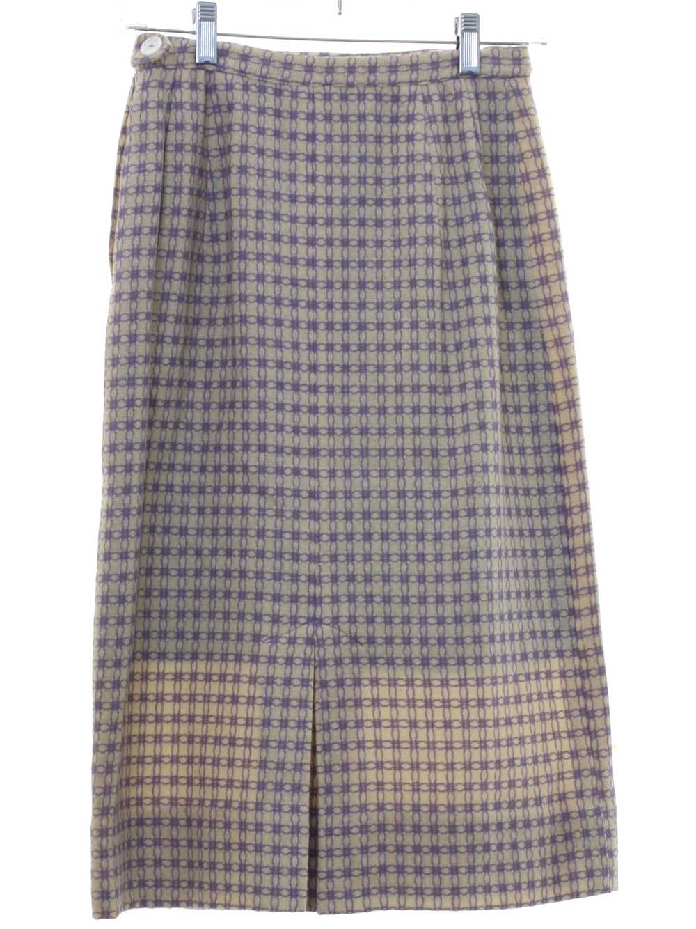 1960's Columbia Shirt Mod Wool Skirt - image 3