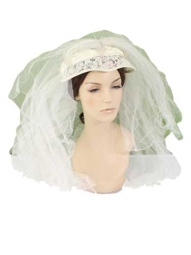 1960's Womens Wedding Hat Veil