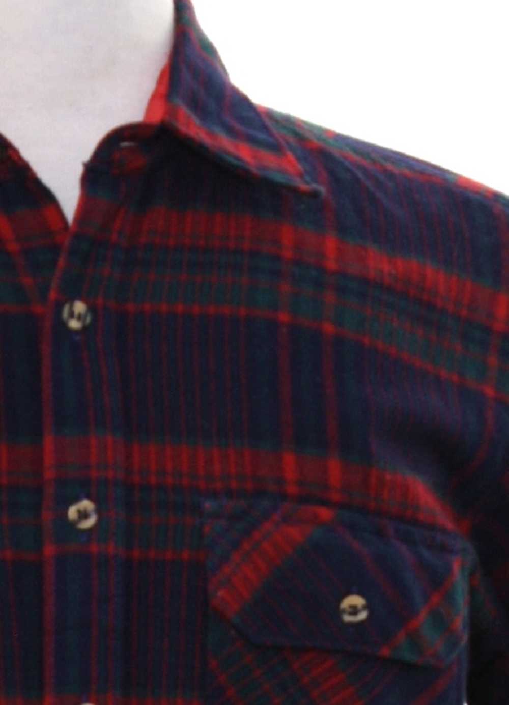 1980's Campus Mens Flannel Shirt - image 2