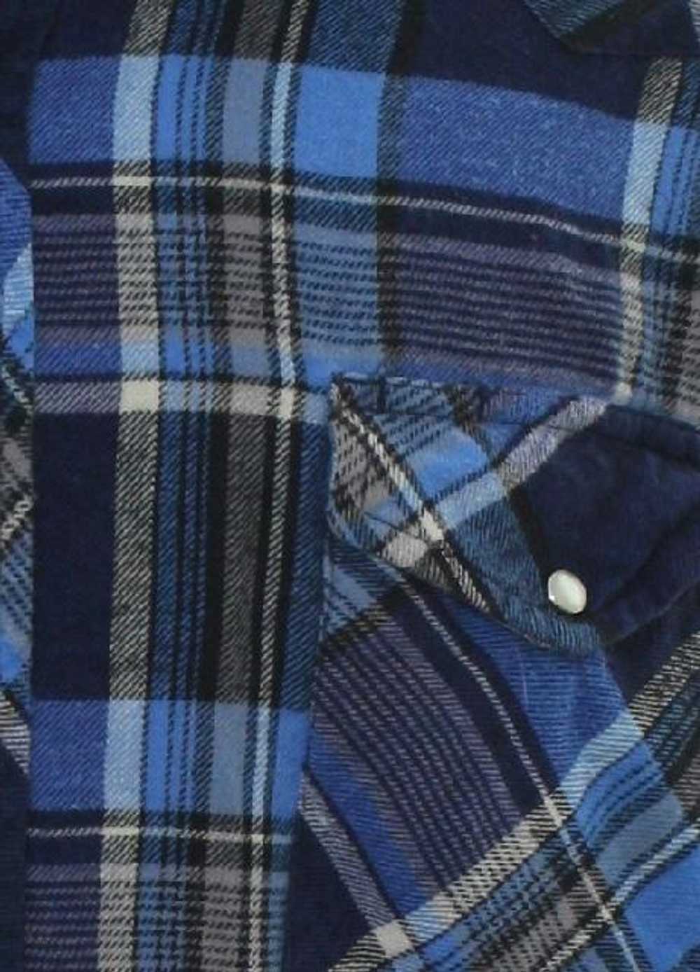 1990's Wrangler Mens Flannel Western Shirt - image 2