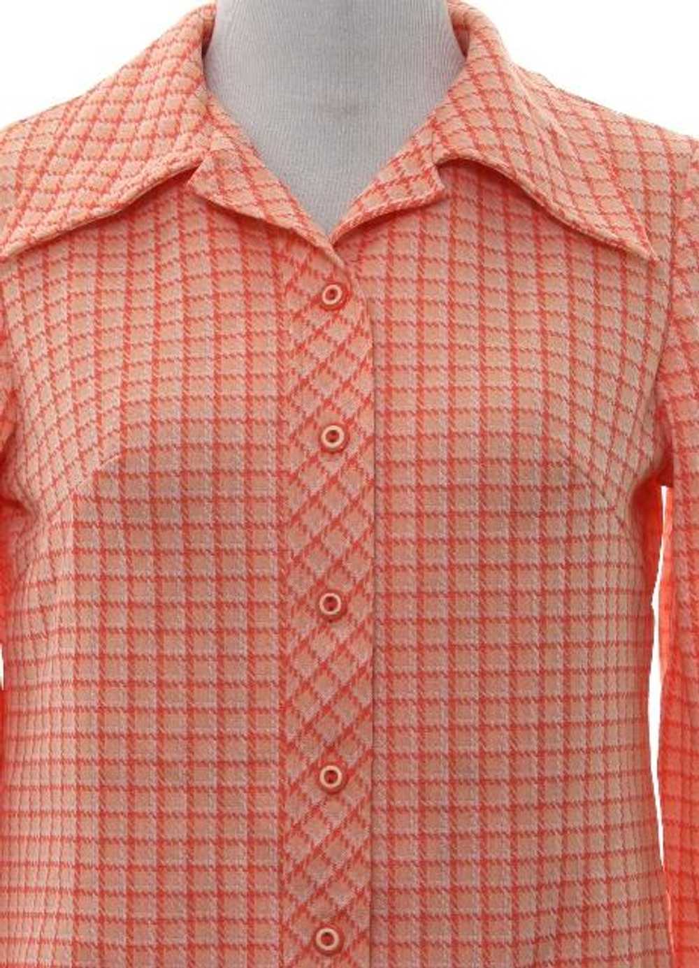 1970's Marty Gutmacher Womens Knit Leisure Shirt … - image 2