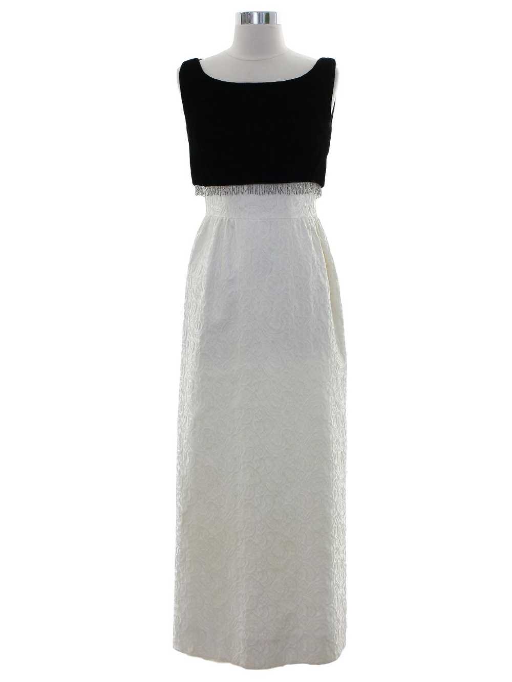 1980's Nordstrom Prom or Cocktail A-Line Maxi Dre… - image 1