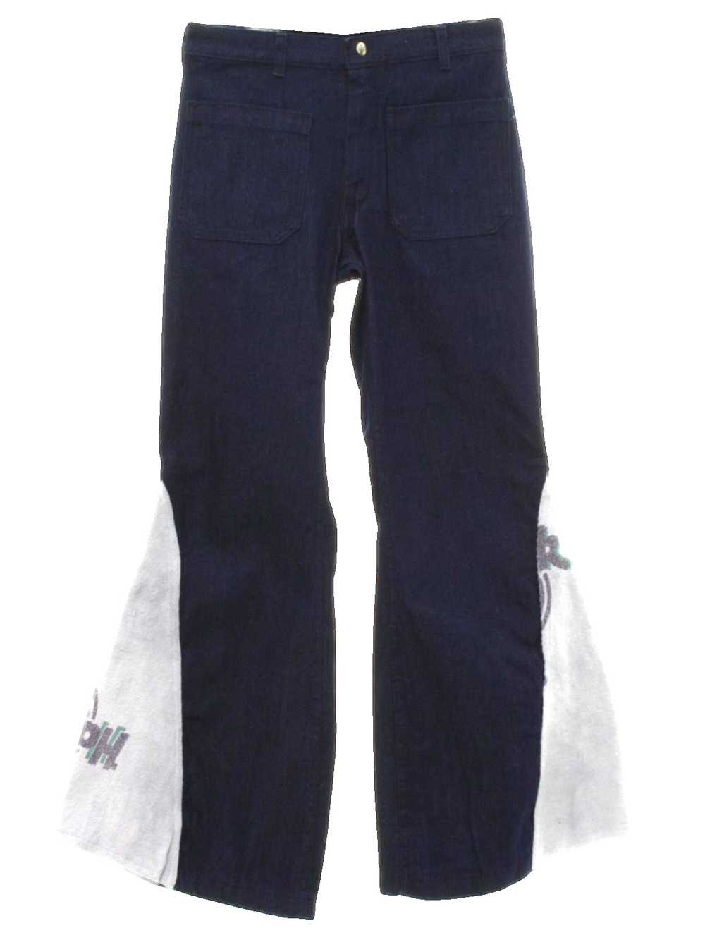 1970's Seafarer Mens Elephant Bellbottom Jeans Pants - Gem