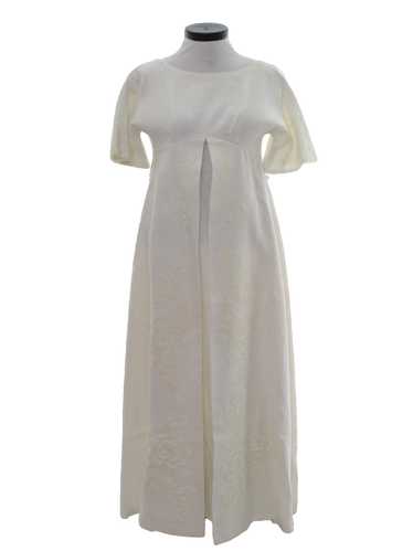 1960's Dressmaker Made Maxi Hippie Dress - image 1