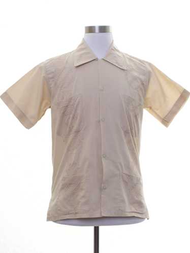 1970's Calez Mens Guayabera Shirt