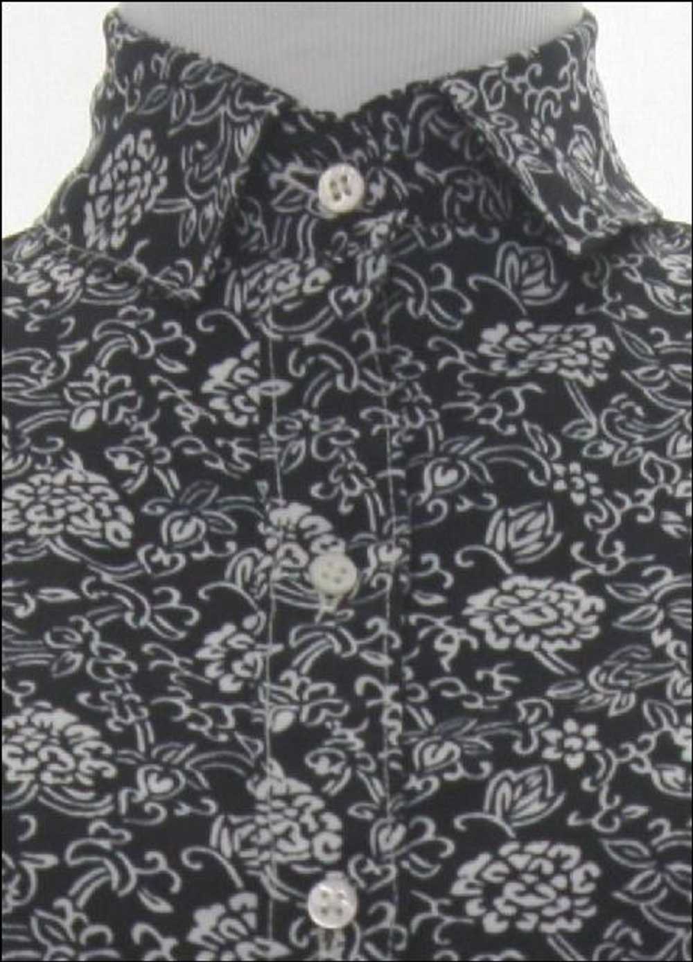 1980's Evan Picone Womens Print Disco Shirt - image 2