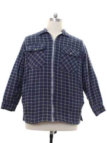 1990's Cedarhill Mens Quilted Lining Flannel Shir… - image 1