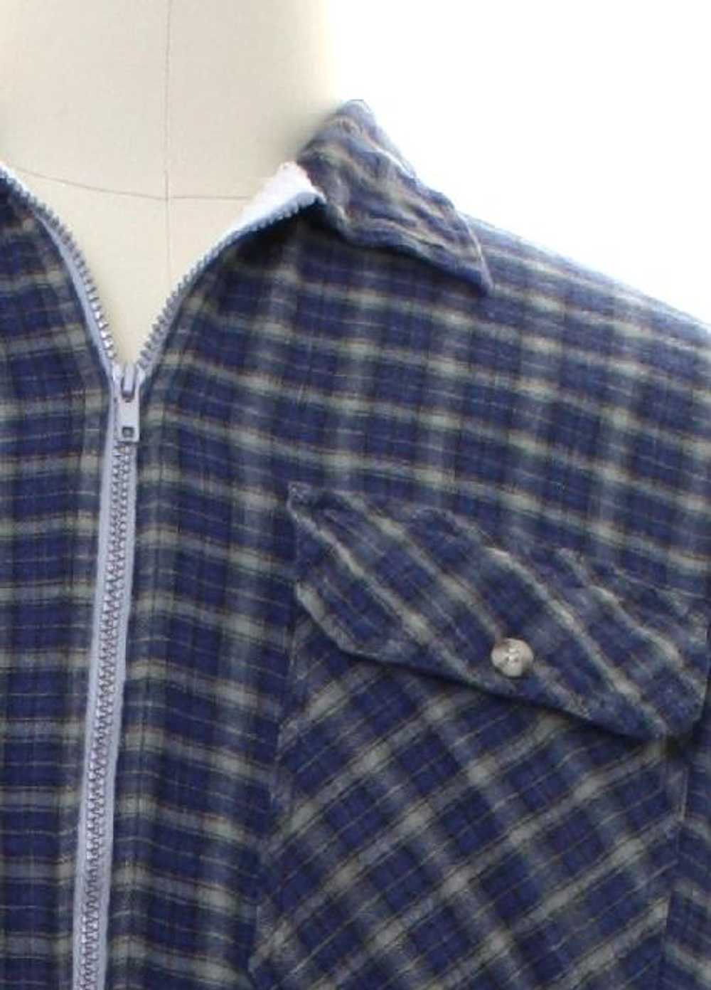 1990's Cedarhill Mens Quilted Lining Flannel Shir… - image 2