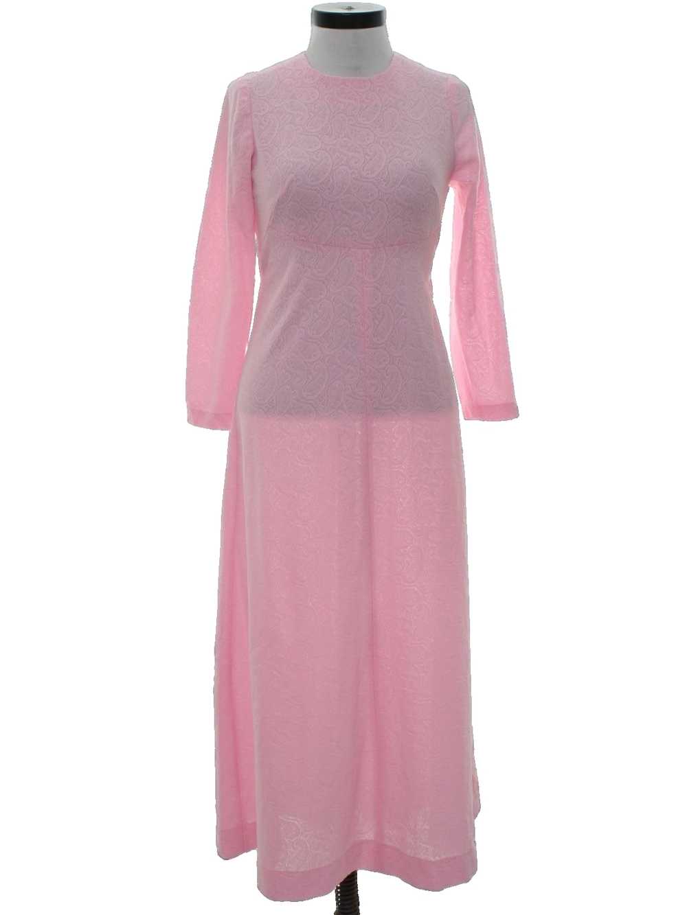 1960's Knit Cocktail Maxi Dress - image 1