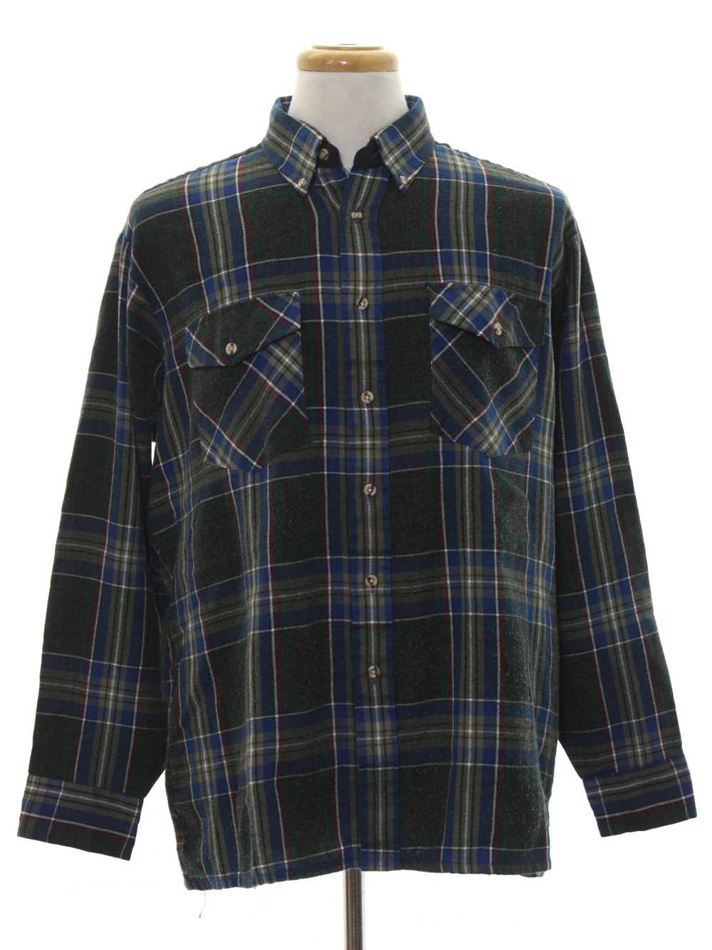 1980's Winterweights by Van Heusen Mens Flannel S… - image 1