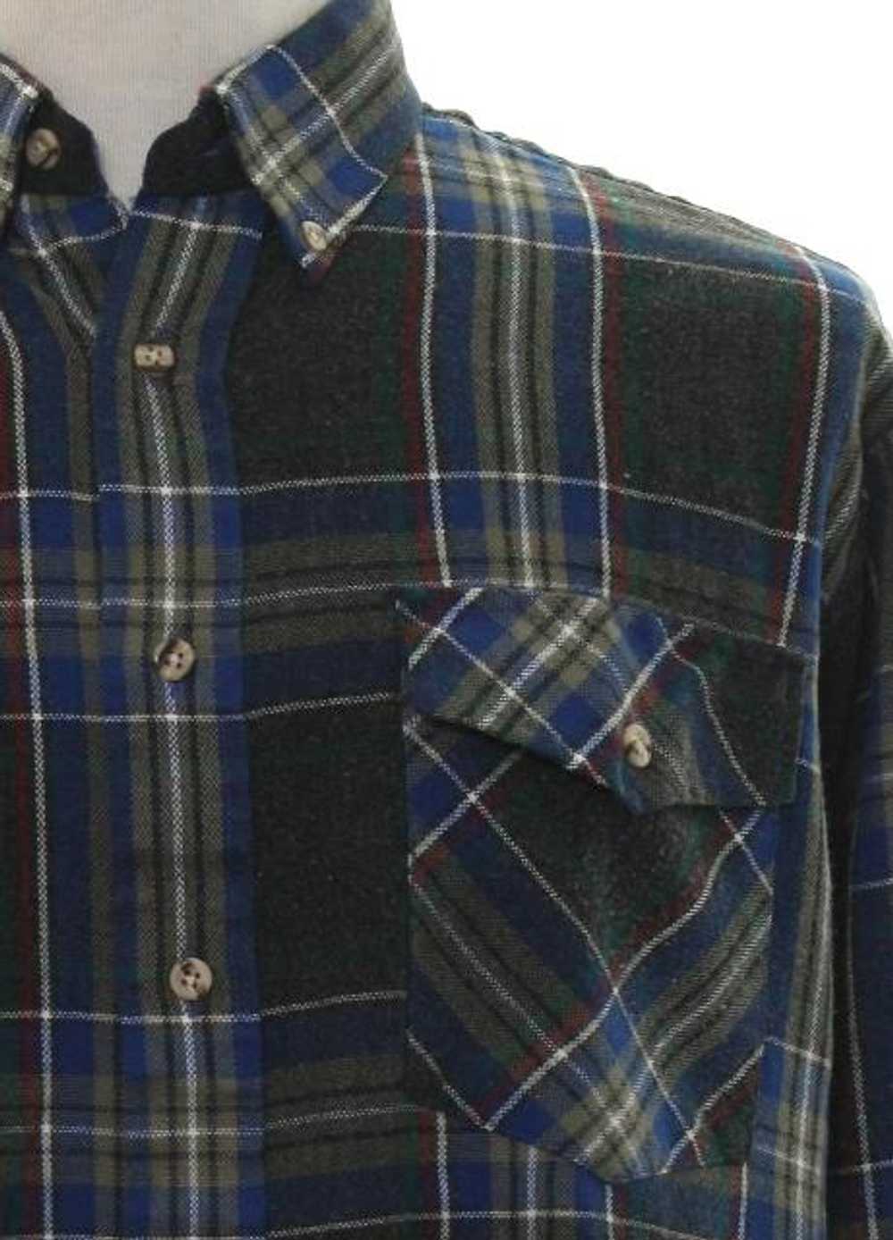 1980's Winterweights by Van Heusen Mens Flannel S… - image 2