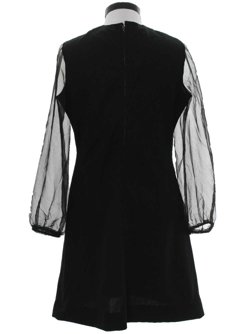 1960's Velvet Cocktail Dress - image 3