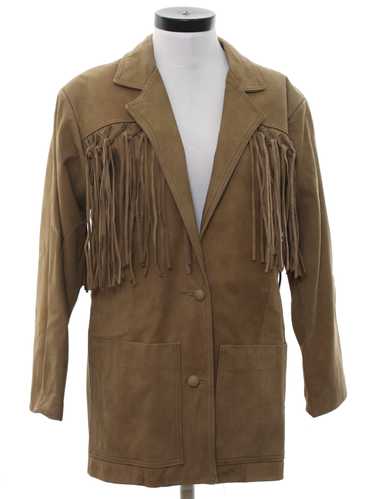 1980's Lariat Leathers Womens Western Leather Frin