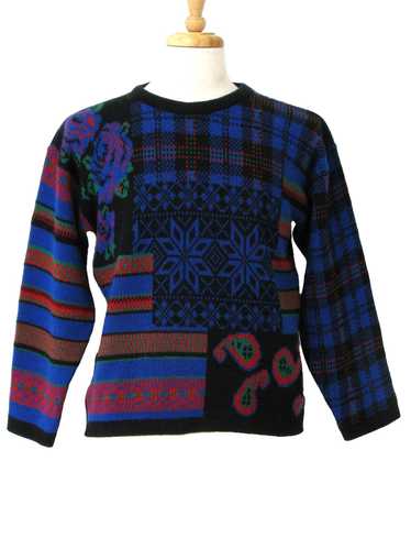 1980's Gitano Knits Womens Totally 80s Gitano Swea