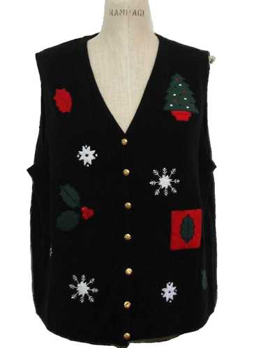 Crystal Kobe Unisex Christmas Sweater Vest - image 1