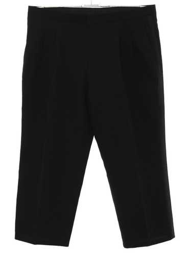 1990's Mens Black Pleated Tuxedo Pants - image 1